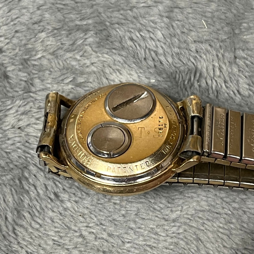 Bulova Accutron Watch Tuning Fork 214 Watch Diamond Dial 10K Gold Filled M6 1966 - Picture 11 of 16